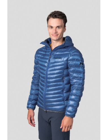 Men's mountain jacket ARDEN princess blue stripe