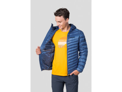 Men's mountain jacket ARDEN princess blue stripe