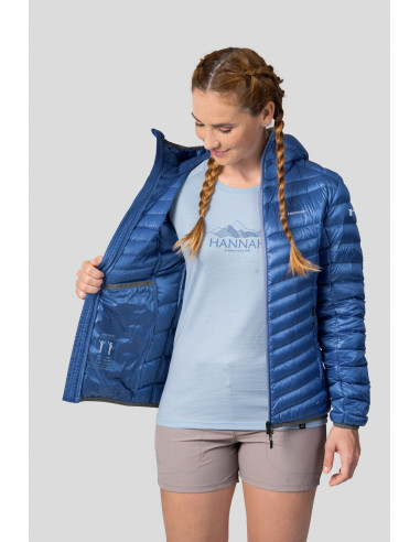 Ladies mountain jacket ARY dazzling blue stripe