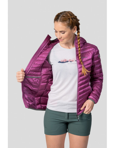 Ladies mountain jacket ARY fuchsia stripe