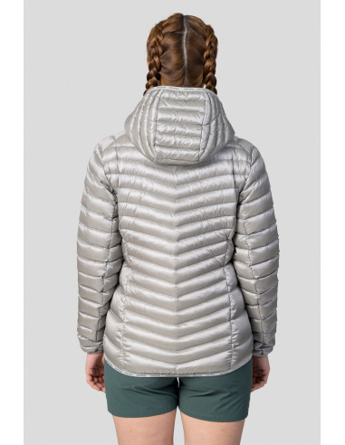 Ladies mountain jacket ARY light gray stripe