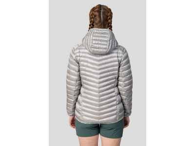 Ladies mountain jacket ARY light gray stripe