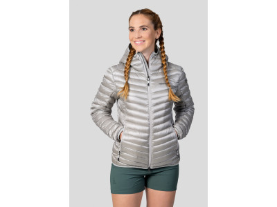 Ladies mountain jacket ARY light gray stripe