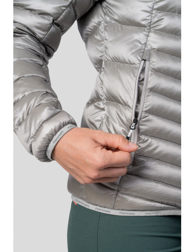 Sieviešu jaka pārgājieniem kalnos ARY gaiši pelēks 