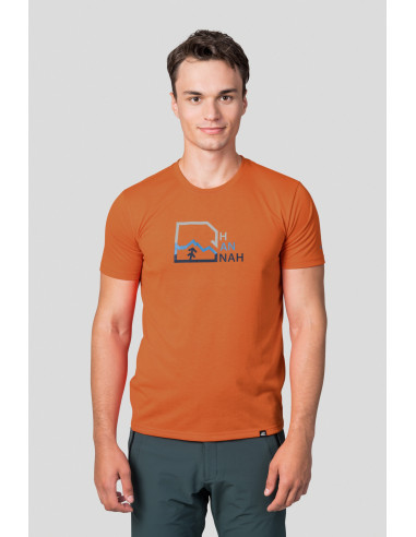 Men's mountain & trekking T-shirt BITE jaffa orange
