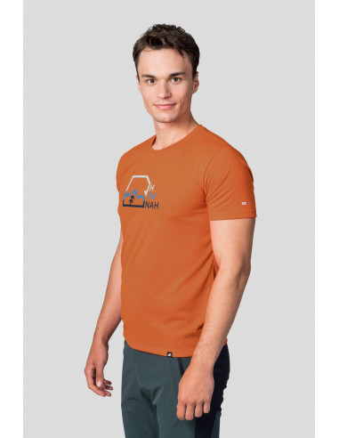 Men's mountain & trekking T-shirt BITE jaffa orange