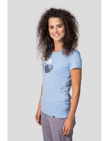 Sieviešu T-krekls pārgājieniem COREY II sapņaini zils