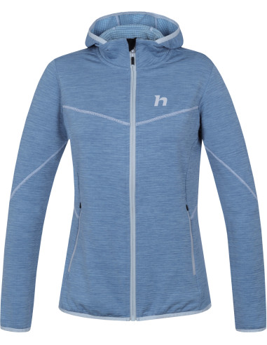 Ladies mountain & trekking sweatshirt DAGNYS HOODY alaskan blue mel