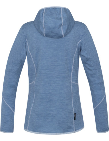 Ladies mountain & trekking sweatshirt DAGNYS HOODY alaskan blue mel