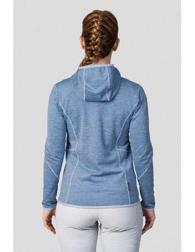 Ladies mountain & trekking sweatshirt DAGNYS HOODY alaskan blue mel
