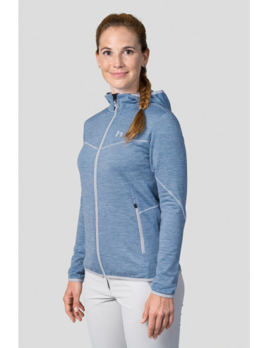 Ladies mountain & trekking sweatshirt DAGNYS HOODY alaskan blue mel