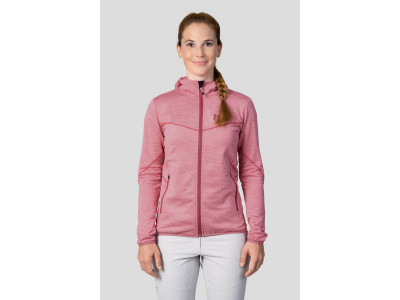 Ladies mountain & trekking sweatshirt DAGNYS HOODY quartz pink mel