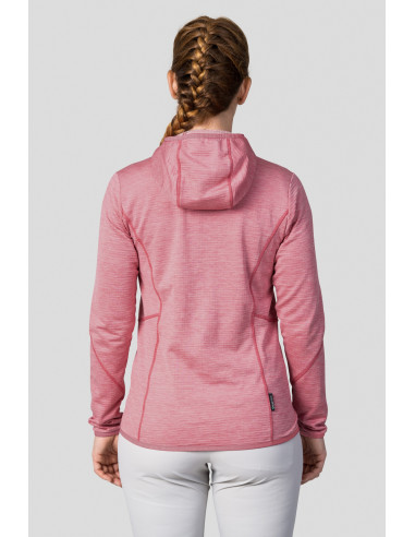 Ladies mountain & trekking sweatshirt DAGNYS HOODY quartz pink mel