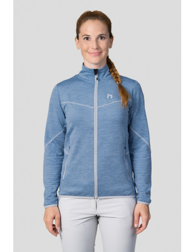 Ladies mountain & trekking sweatshirt DAGNYS alaskan blue mel