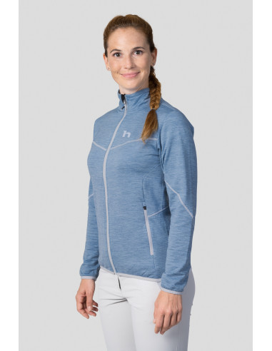 Ladies mountain & trekking sweatshirt DAGNYS alaskan blue mel
