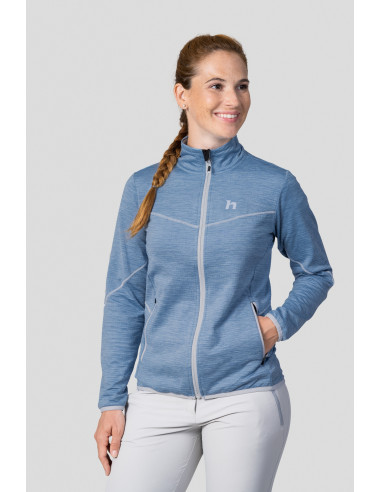 Ladies mountain & trekking sweatshirt DAGNYS alaskan blue mel