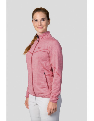 Ladies mountain & trekking sweatshirt DAGNYS quartz pink mel