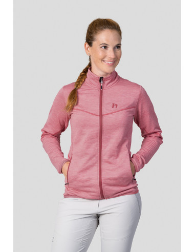 Ladies mountain & trekking sweatshirt DAGNYS quartz pink mel