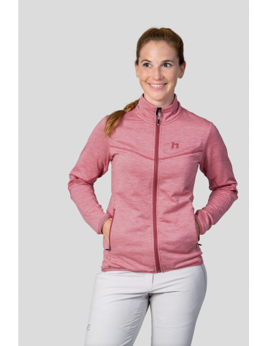 Ladies mountain & trekking sweatshirt DAGNYS quartz pink mel