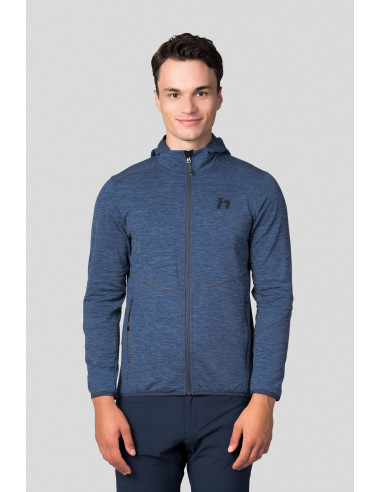 Men's mountain & trekking sweatshirt DAMAR HOODY blue shadow mel