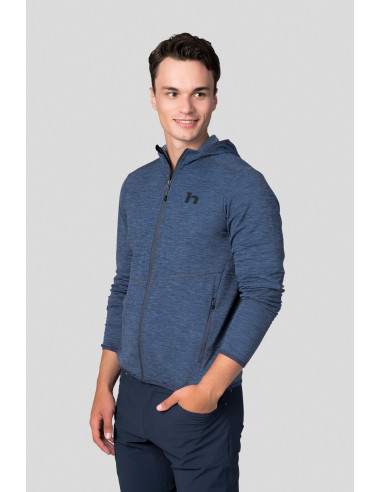 Men's mountain & trekking sweatshirt DAMAR HOODY blue shadow mel