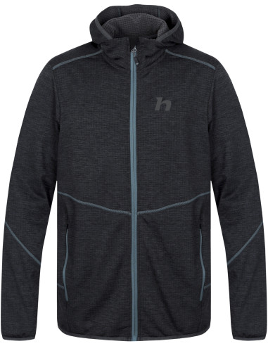 Men's mountain & trekking sweatshirt DAMAR HOODY dark gray mel