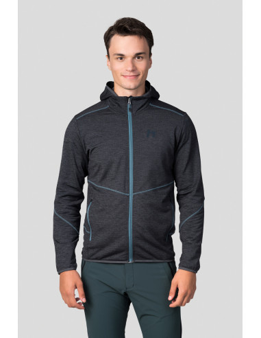 Men's mountain & trekking sweatshirt DAMAR HOODY dark gray mel