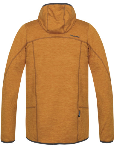 Men's mountain & trekking sweatshirt DAMAR HOODY golden yellow mel