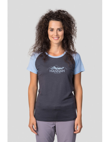 Ladies mountain T-shirt LESLIE asphalt / angel falls