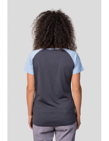 Ladies mountain T-shirt LESLIE asphalt / angel falls