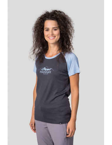 Ladies mountain T-shirt LESLIE asphalt / angel falls