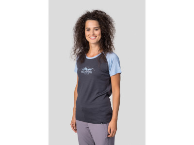 Ladies mountain T-shirt LESLIE asphalt / angel falls