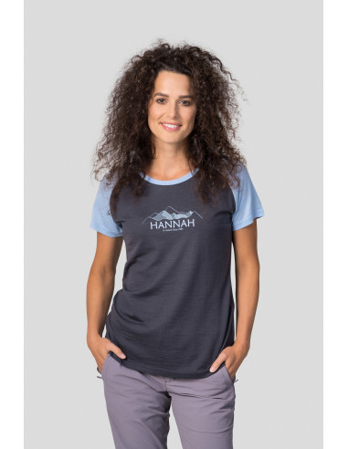 Ladies mountain T-shirt LESLIE asphalt / angel falls