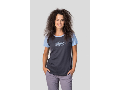 Ladies mountain T-shirt LESLIE asphalt / angel falls