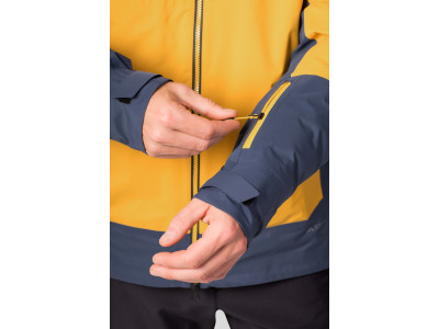 Men's mountain jacket MIRAGE golden yellow / reflecting pond