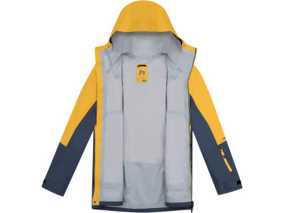 Men's mountain jacket MIRAGE golden yellow / reflecting pond