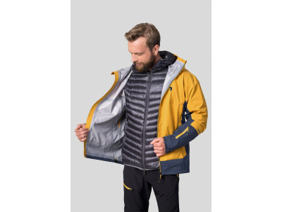 Men's mountain jacket MIRAGE golden yellow / reflecting pond