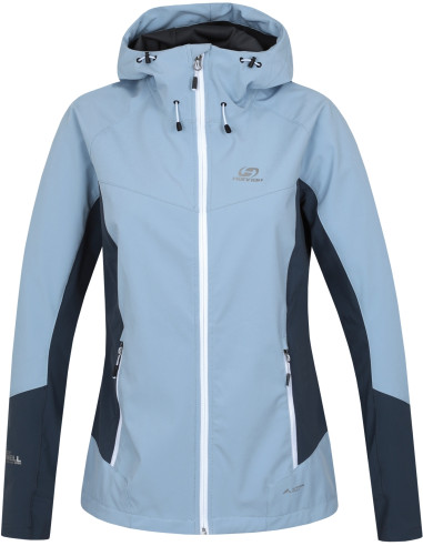 Ladies mountain & trekking jacket PULLA blue fog / dark slate