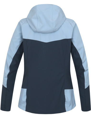 Ladies mountain & trekking jacket PULLA blue fog / dark slate