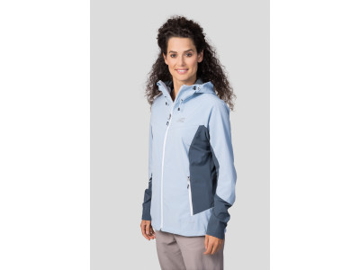 Ladies mountain & trekking jacket PULLA blue fog / dark slate