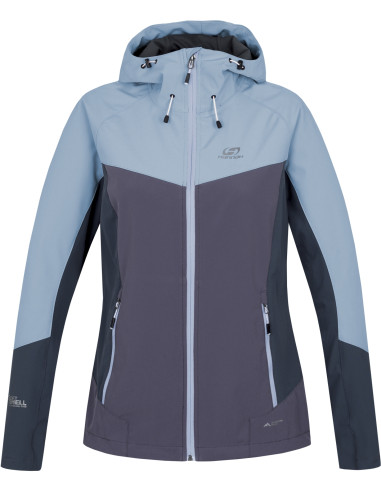 Sieviešu jaka pārgājieniem PULLA miglas zils / haizivs pelēks