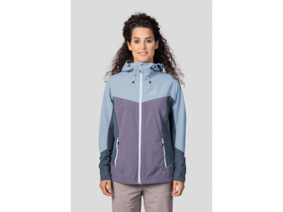 Ladies mountain & trekking jacket PULLA blue fog / shark