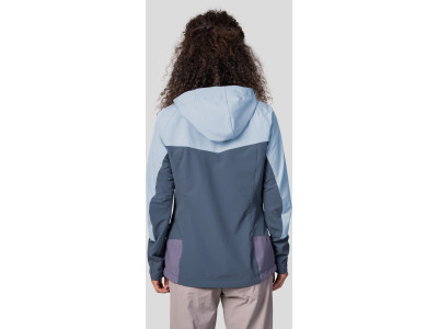 Ladies mountain & trekking jacket PULLA blue fog / shark