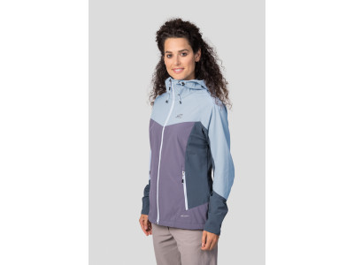 Ladies mountain & trekking jacket PULLA blue fog / shark