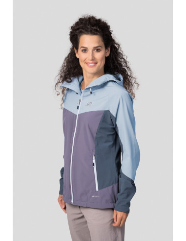 Ladies mountain & trekking jacket PULLA blue fog / shark