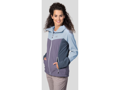 Ladies mountain & trekking jacket PULLA blue fog / shark
