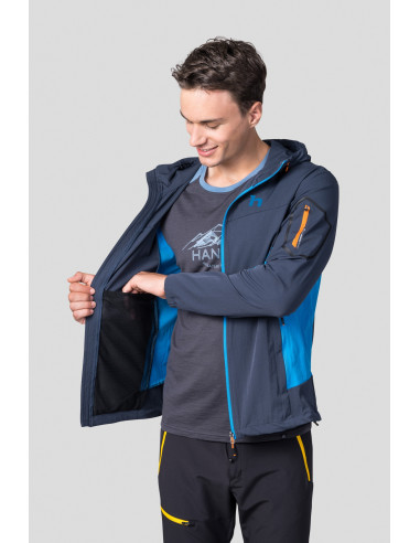 Men's mountain & trekking jacket SEUMAS midnight navy / brilliant blue