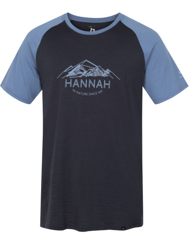 Men's mountain T-shirt TAREGAN asphalt / blue shadow