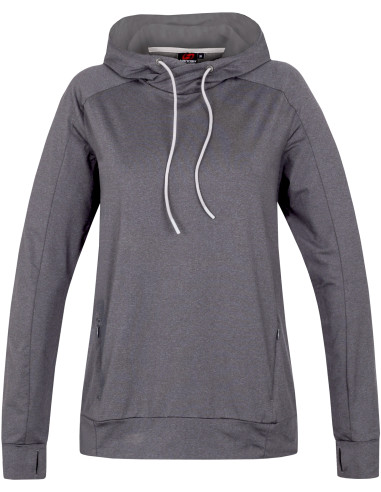 Ladies active sweatshirt VERNITA asphalt mel