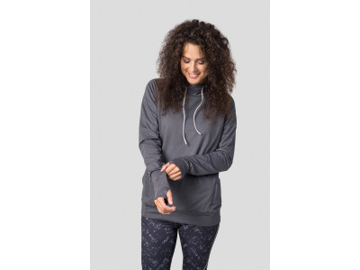 Ladies active sweatshirt VERNITA asphalt mel